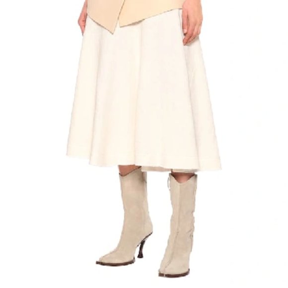 Acne Studios Western Goat Skin Boot Nude Beige Cream - Picture 3 of 10